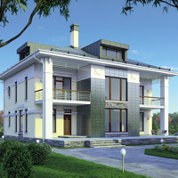 Проект коттеджа 38-75 — кирпич, 252.2 м²