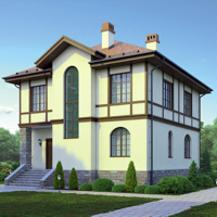 Проект коттеджа 38-81 — кирпич, 146.9 м²