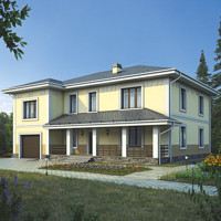 Проект коттеджа 38-96 — кирпич, 285.5 м²
