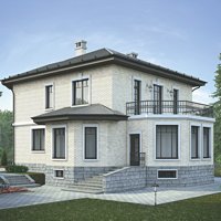 Проект коттеджа 39-19 — кирпич, 238.5 м²