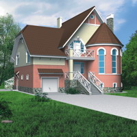 Проект коттеджа 50-75 — газо-бетон, 357.5 м²