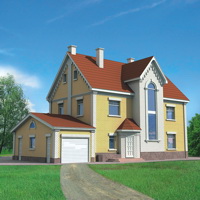 Проект коттеджа 51-19 — газо-бетон, 289 м²