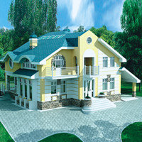 Проект коттеджа 51-21 — газо-бетон, 301 м²