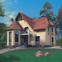 Проект коттеджа 51-25 — газо-бетон, 253.1 м²