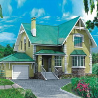 Проект коттеджа 51-27 — газо-бетон, 174.3 м²