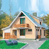 Проект коттеджа 51-36 — газо-бетон, 151.3 м²
