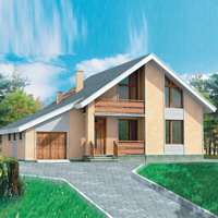 Проект коттеджа 51-38 — газо-бетон, 199.9 м²