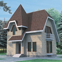 Проект коттеджа 51-52 — газо-бетон, 120 м²