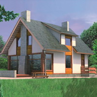 Проект коттеджа 51-56 — газо-бетон, 123.9 м²