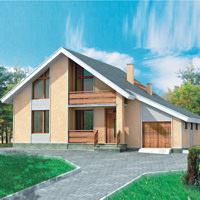 Проект коттеджа 51-59 — газо-бетон, 205.4 м²