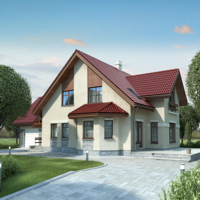 Проект коттеджа 51-93 — газо-бетон, 254.4 м²