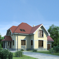 Проект коттеджа 52-01 — газо-бетон, 192.6 м²
