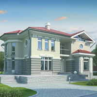 Проект коттеджа 52-37 — газо-бетон, 382 м²
