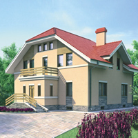 Проект коттеджа 52-38 — газо-бетон, 324 м²