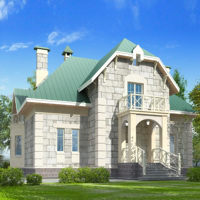 Проект коттеджа 52-64 — газо-бетон, 237.6 м²