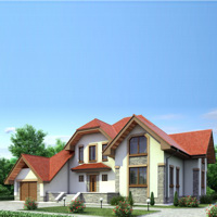 Проект коттеджа 52-69 — газо-бетон, 262.2 м²