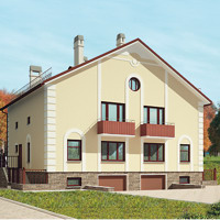 Проект коттеджа 52-80 — газо-бетон, 373 м²