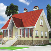Проект коттеджа 52-85 — газо-бетон, 137 м²