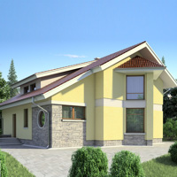Проект коттеджа 53-17 — газо-бетон, 146.2 м²