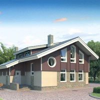 Проект коттеджа 53-21 — газо-бетон, 158.7 м²