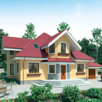 Проект коттеджа 53-27 — газо-бетон, 252.5 м²