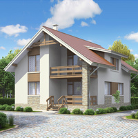 Проект коттеджа 53-39 — газо-бетон, 147 м²