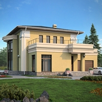 Проект коттеджа 56-20 — газо-бетон, 300 м²