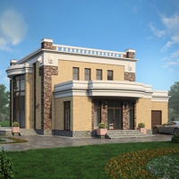 Проект коттеджа 56-21 — газо-бетон, 300 м²
