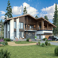 Проект коттеджа 56-36 — газо-бетон, 272.2 м²