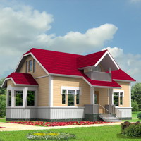 Проект коттеджа 70-04 — каркас, 199.3 м²
