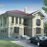 Проект коттеджа 70-74 — кирпич, 310 м²
