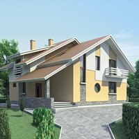 Проект коттеджа 70-77 — кирпич, 180 м²
