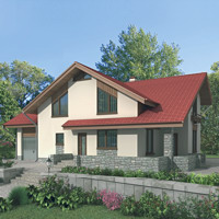 Проект коттеджа 70-79 — кирпич, 228.5 м²