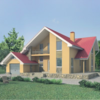 Проект коттеджа 70-81 — кирпич, 273.8 м²