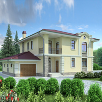Проект коттеджа 71-23 — кирпич, 237.8 м²