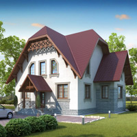 Проект коттеджа 71-36 — кирпич, 172 м²