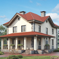 Проект коттеджа 73-02 — кирпич, 146 м²
