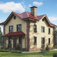 Проект коттеджа 73-04 — кирпич, 145.9 м²