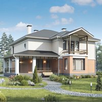 Проект коттеджа 73-18 — кирпич, 274.9 м²