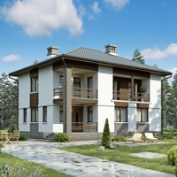 Проект коттеджа 73-29 — кирпич, 156.6 м²