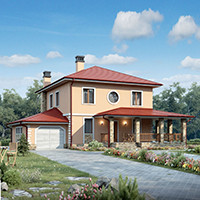 Проект коттеджа 73-39 — кирпич, 186.6 м²