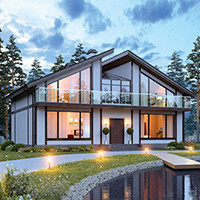 Проект коттеджа 73-52 — кирпич, 224.2 м²