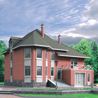 Проект коттеджа 80-05 — газо-бетон, 202.3 м²